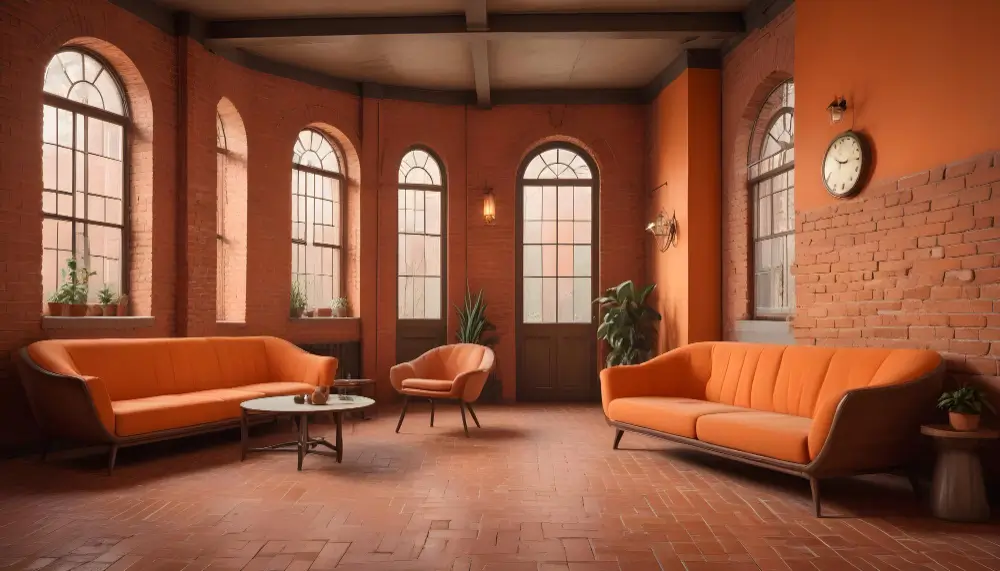 terracotta floor tiles-a-room-hall-chairs