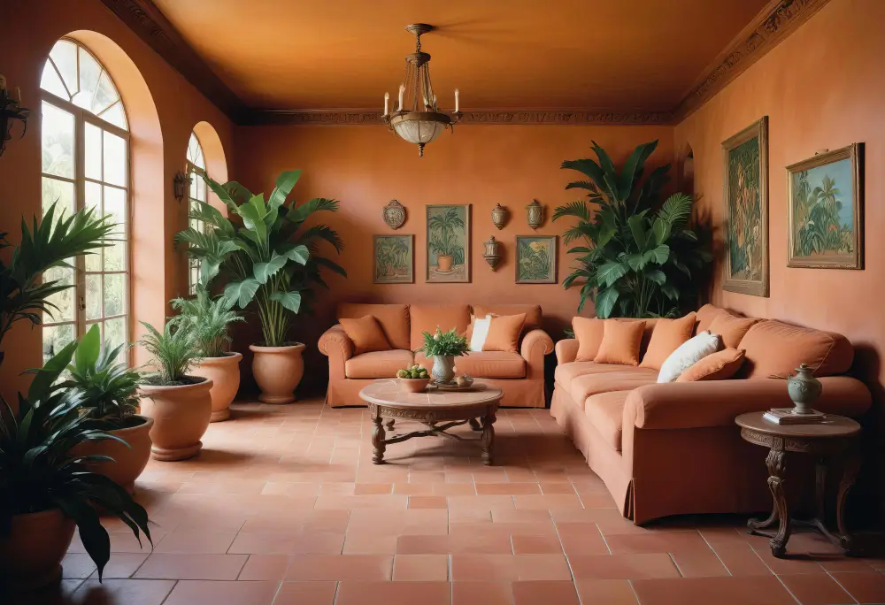 terracotta floor tiles,