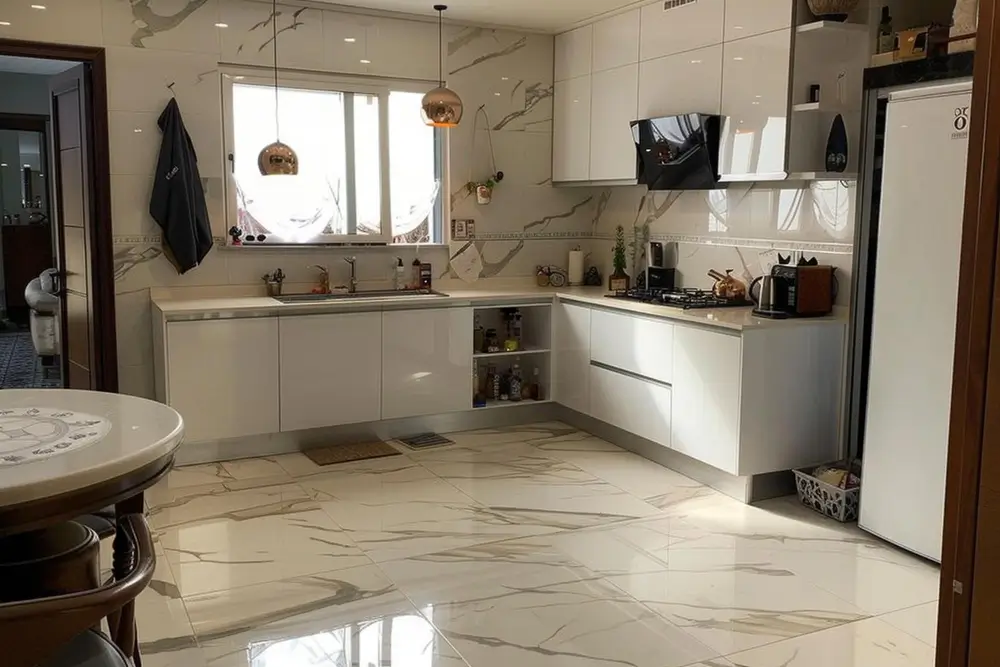 kitchen floor & wall tiles